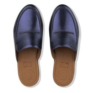 FIT FLOP SERENE METALLIC MIDNIGHT NAVY size 5